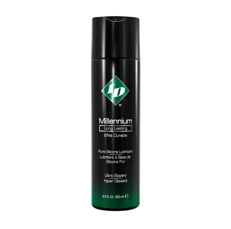 ID Millennium Silicone Lube – 1oz, 2.2oz, 4.4oz, 8.5oz, and 17oz ultra long-lasting personal lubricant bottles