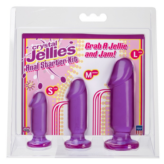 Doc Johnson CD Crystal Jellies Anal Starter Kit Purple