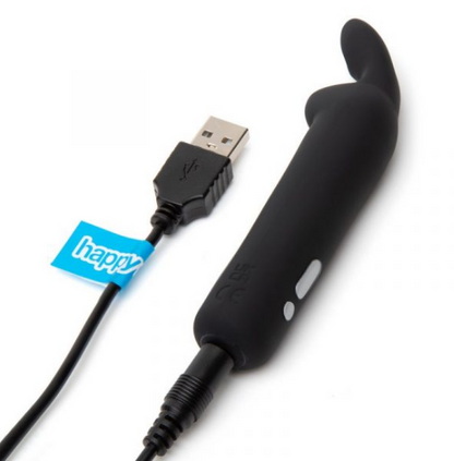 Happy Rabbit Rechargeable Bullet with Flexible Bunny Ears for Clitoral Stimulation