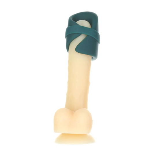 Gush wrapped around penis head (illustration-style)