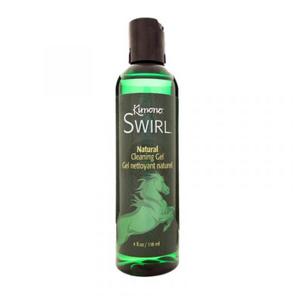 Kimono Swirl natural toy cleaning gel 4oz pH-balanced body-safe intimate cleanser botanical formula
