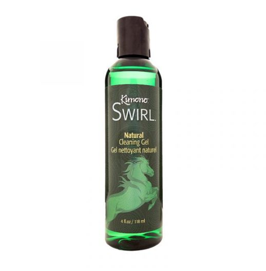 Kimono Swirl natural toy cleaning gel 4oz pH-balanced body-safe intimate cleanser botanical formula
