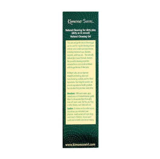 Kimono Swirl natural toy cleaning gel 4oz pH-balanced body-safe intimate cleanser botanical formula
