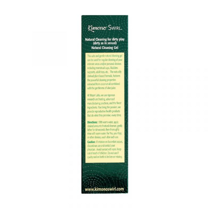 Kimono Swirl natural toy cleaning gel 4oz pH-balanced body-safe intimate cleanser botanical formula
