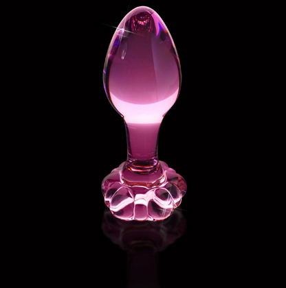 Pipedream Icicles No. 48 – Hand-Blown Glass Butt Plug with Tapered Tip and Flared Base