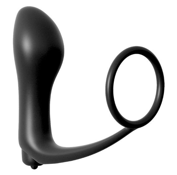 Close-up of plug with bullet vibe inserted
