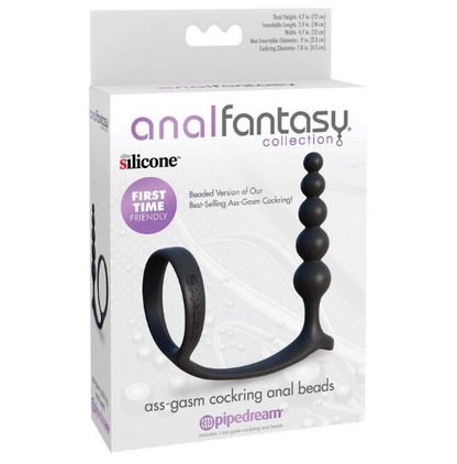 Pipedream Products Ass-Gasm Cockring Anal Beads