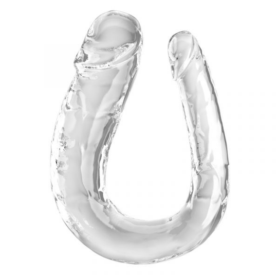 King Cock Double Trouble Large Clear