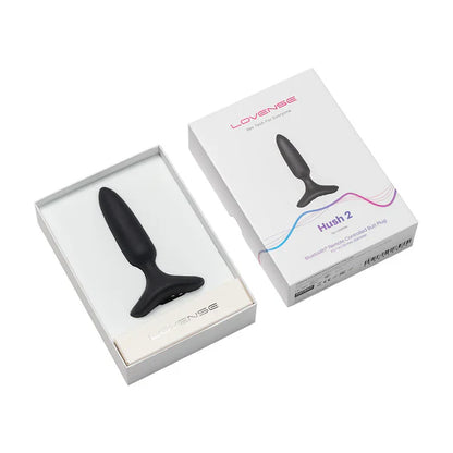 Lovense Hush 2 1 inch app-controlled vibrating butt plug made from body-safe silicone