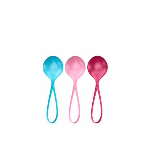 Satisfyer V Balls – 3-Piece Kegel Training Set with Graduated Weights for Pelvic Floor Strengthening
