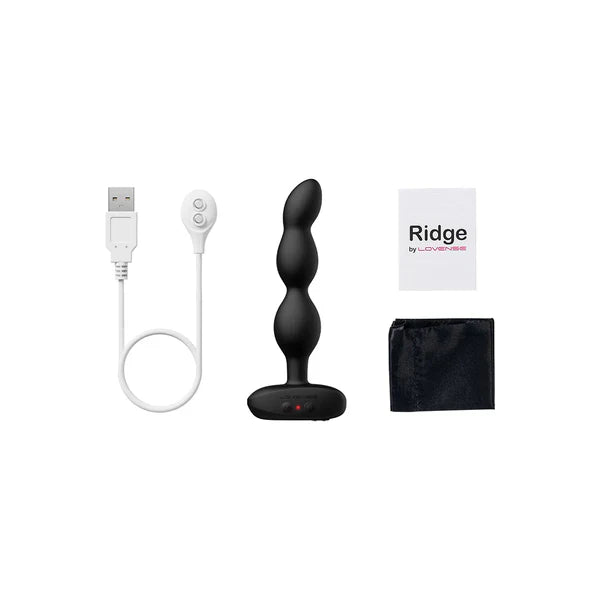 Lovense Ridge app-controlled rotating and vibrating anal beads made from body-safe materials