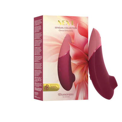 Womanizer Next air pressure stimulator with premium packaging and elegant design