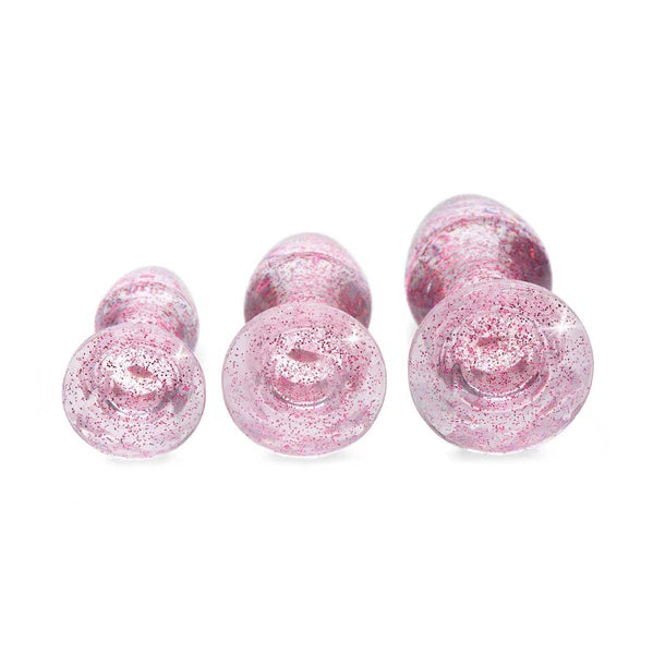 Adam & Eve Glitter Gem Butt Plug Set