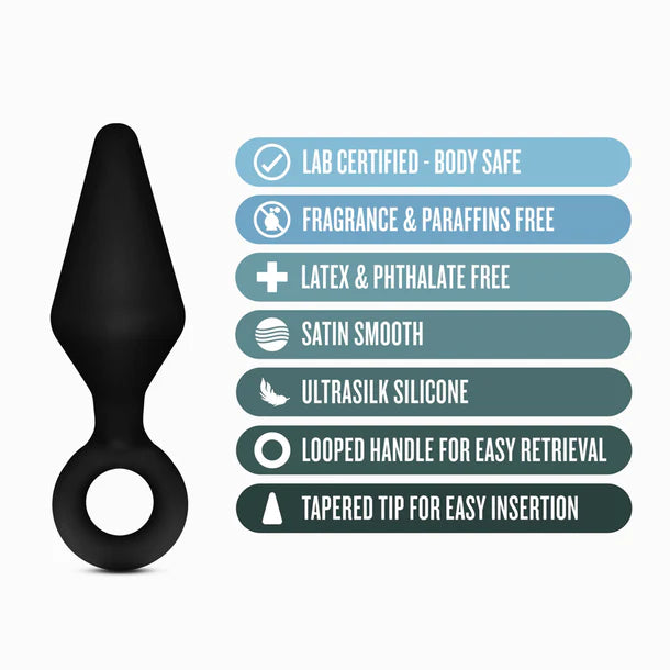 Anal Adventure Silicone Loop Plug Kit - 3pc Training Set