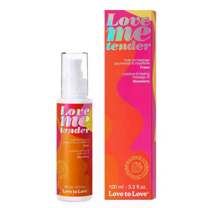 LOVE TO LOVE Love Me Tender Massage Oil – Warming Flavored Oil