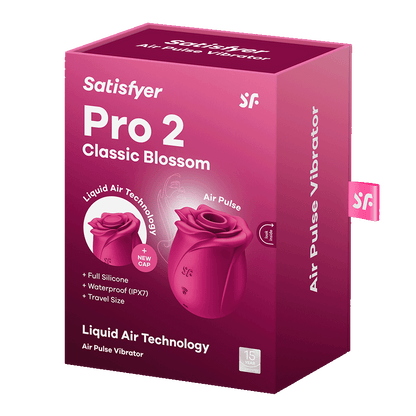 Satisfyer Pro 2 Classic Blossom – rose-style clitoral air pulse vibrator