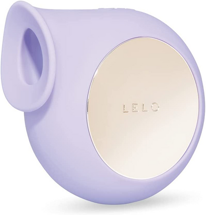 Elegant LELO SILA™ Cruise clitoral stimulator in soft silicone with wide mouth design, displayed on satin background.