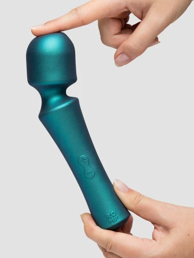 Compact travel wand vibrator for clitoral stimulation