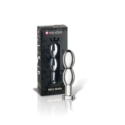 Mystim O(h!)-thello Oval Dildo – Aluminum E-Stim Dildo