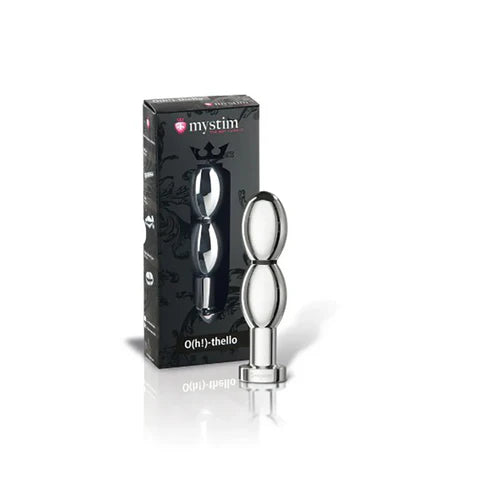 Mystim O(h!)-thello Oval Dildo – Aluminum E-Stim Dildo