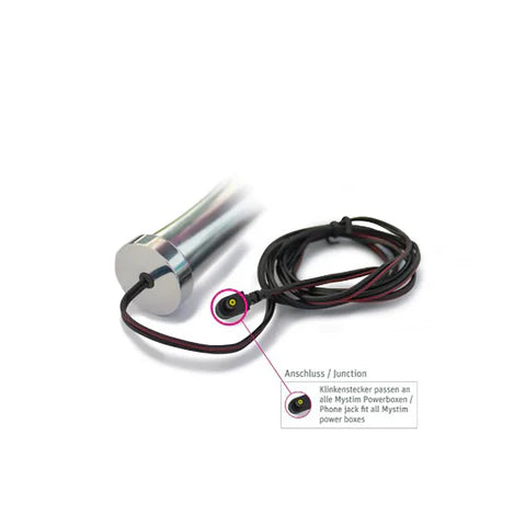 Mystim O(h!)-thello Oval Dildo – Aluminum E-Stim Dildo