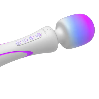 Illumination Wand app-controlled RGB wand vibrator with silicone body