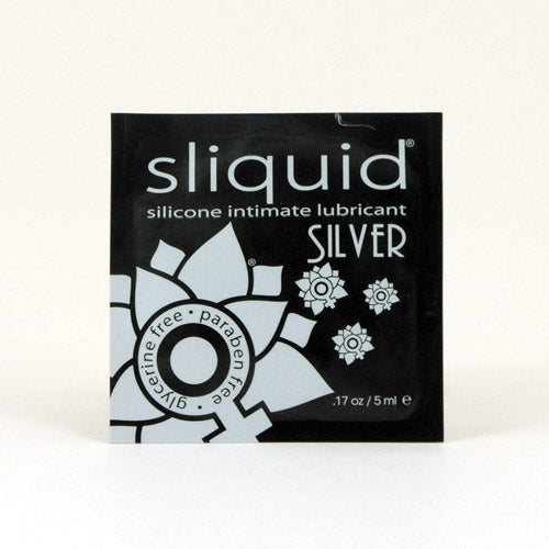 Sliquid Silver Silicone Based Lubricant – 20 Pack (0.17 oz Each)