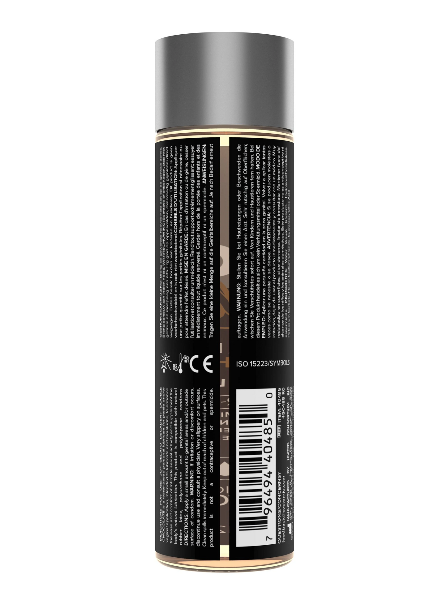 System JO Gelato Decadent Double Chocolate Flavored  Lubricant - 4 oz