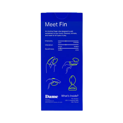 Dame Fin Quartz 2.0 USB-C Rechargeable Finger Vibrator