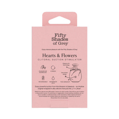 Fifty Shades Black Rose Clitoral Suction Stimulator 2.0