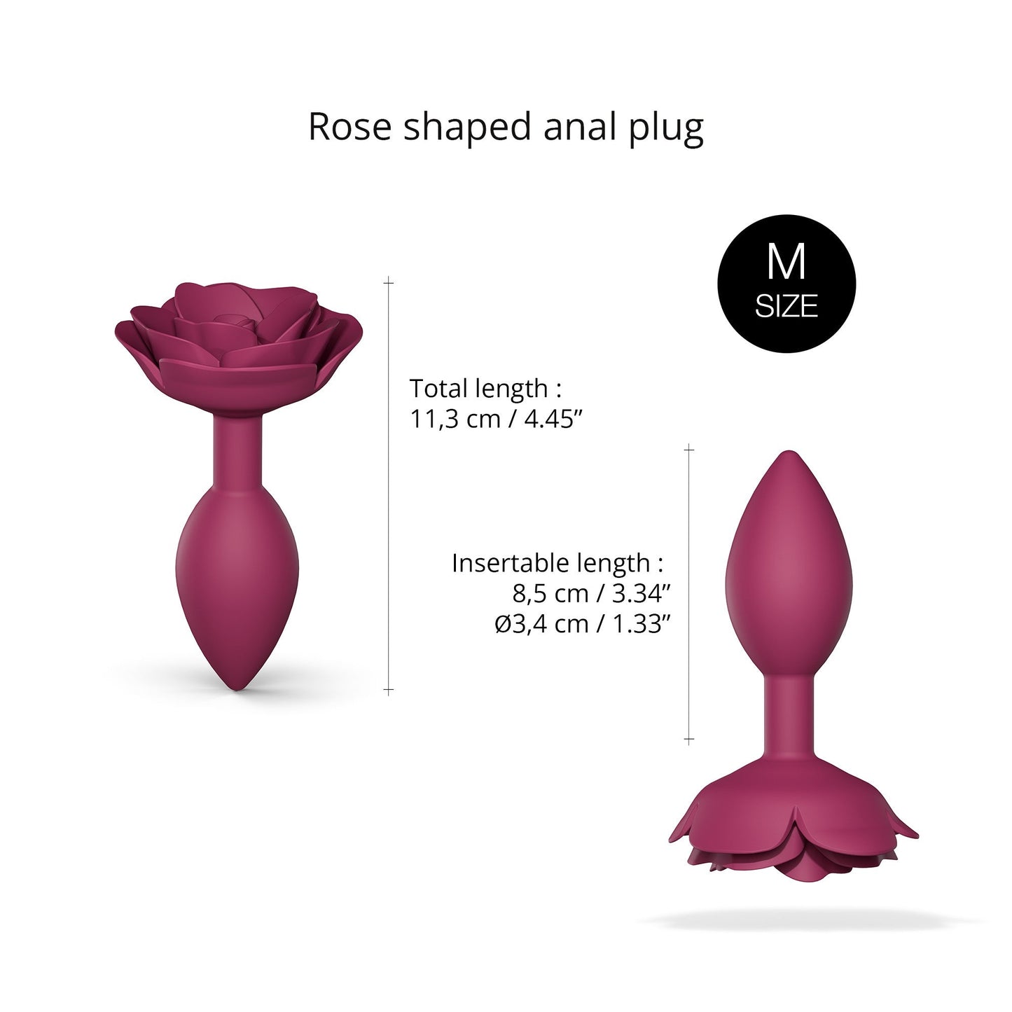 Love to Love Open Roses Silicone Butt Plug