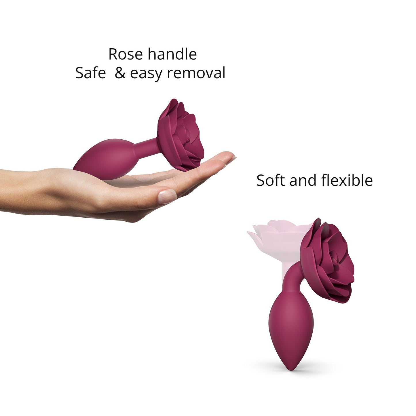 Love to Love Open Roses Silicone Butt Plug