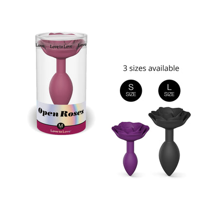 Love to Love Open Roses Silicone Butt Plug