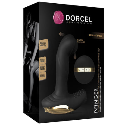 Dorcel P-Finger Remote Control Vibrator – angled side view
