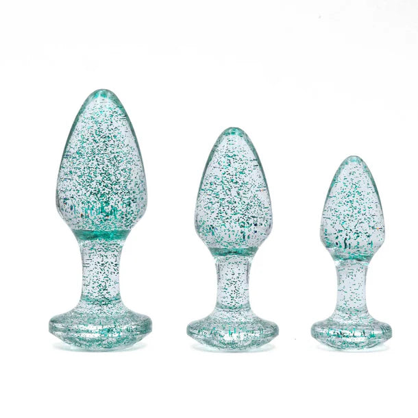 Adam & Eve Glitter Gem Butt Plug Set