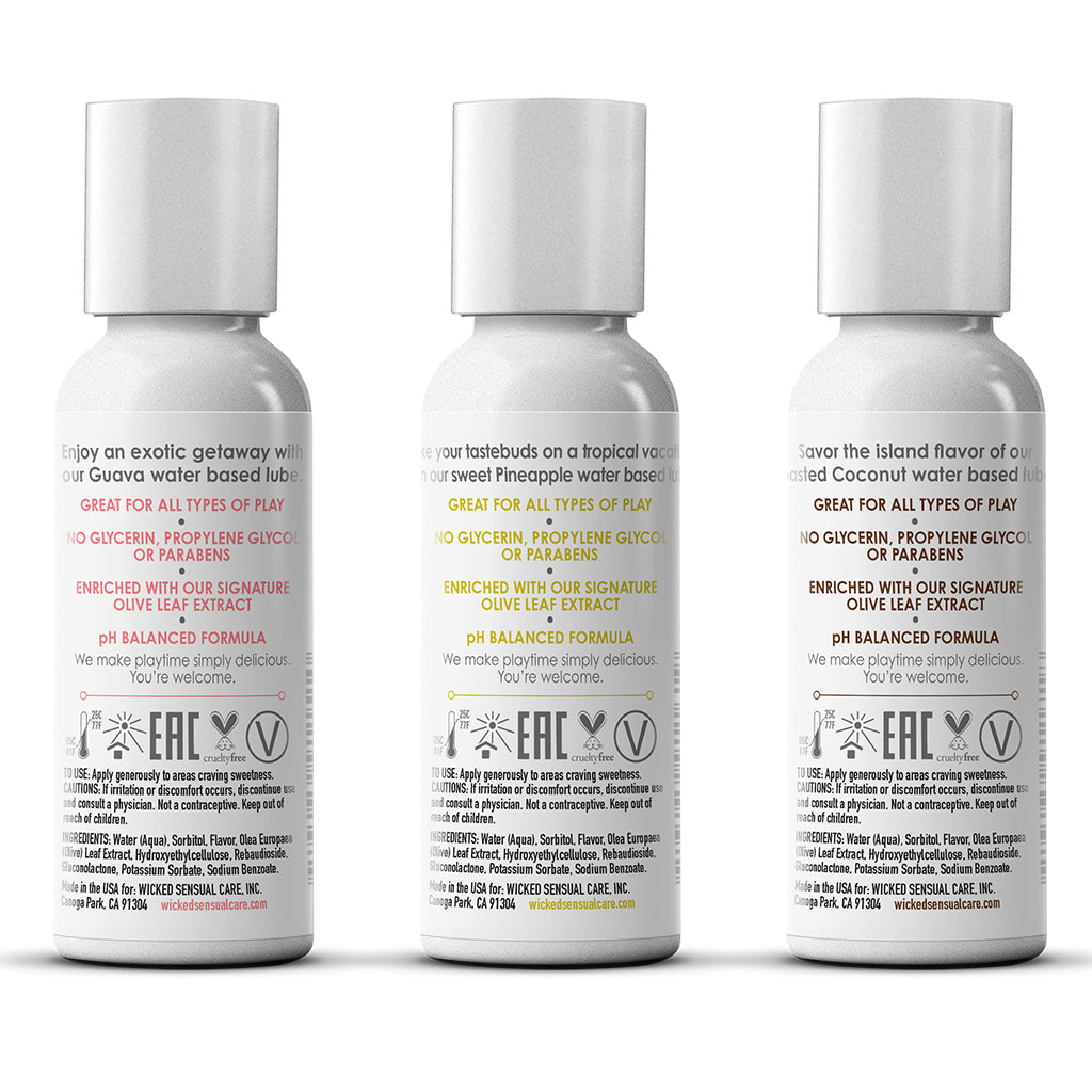 Wicked Simply Tropical Trio Lubricant Kit – Limited Edition (3 x 1 oz)