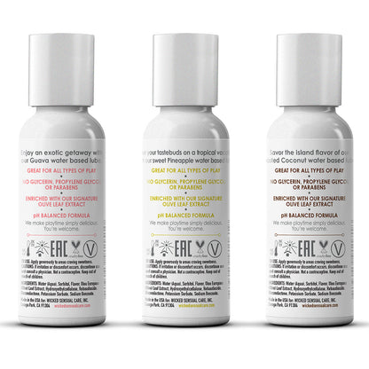 Wicked Simply Tropical Trio Lubricant Kit – Limited Edition (3 x 1 oz)