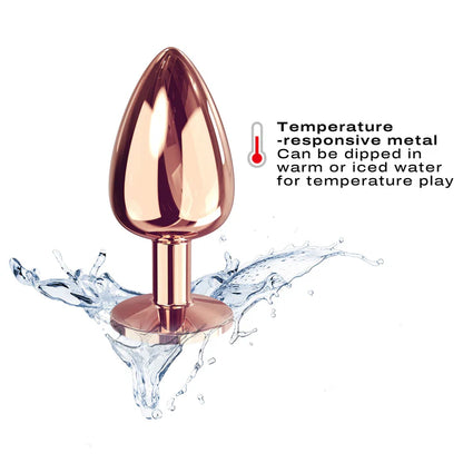 Dorcel Diamond Anal Plug – Black / Gold -  Large