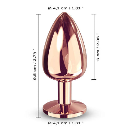 Dorcel Diamond Anal Plug – Black / Gold -  Large