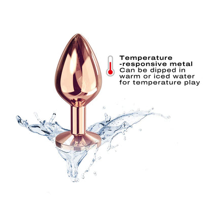 Dorcel Diamond Anal Plug – Black/ Gold - Medium