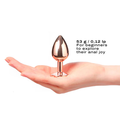 Dorcel Diamond Anal Plug – Black/ Gold - Small