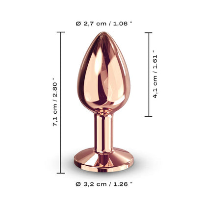 Dorcel Diamond Anal Plug – Black/ Gold - Small