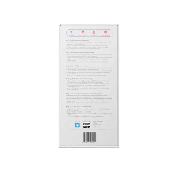 Lovense Ridge app-controlled rotating and vibrating anal beads made from body-safe materials