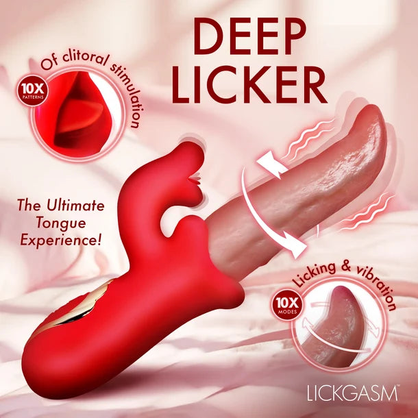 Lickgasm Deep Licker Licking Tongue Vibrator