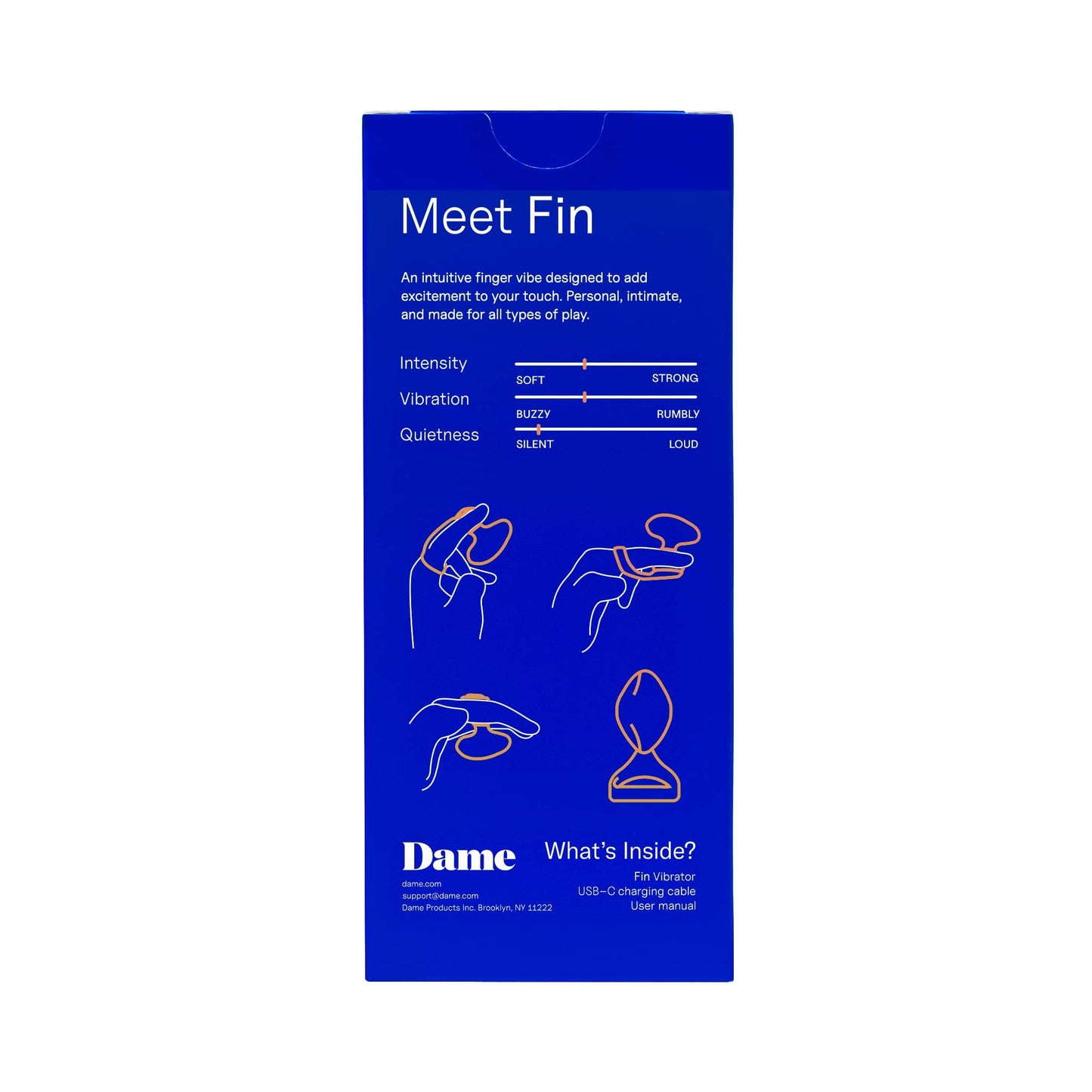 Dame Fin Citrus 2.0 USB-C Rechargeable Finger Vibrator