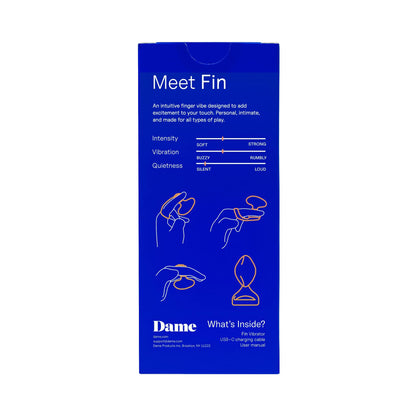 Dame Fin Citrus 2.0 USB-C Rechargeable Finger Vibrator