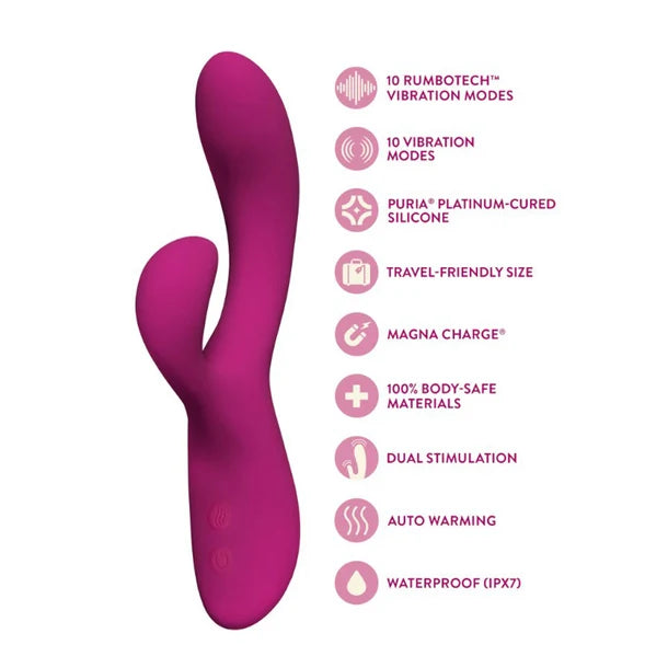 Blush Quinn Warming Rabbit Vibrator
