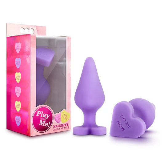 Play w Me Naughty Candy Heart Butt Plug