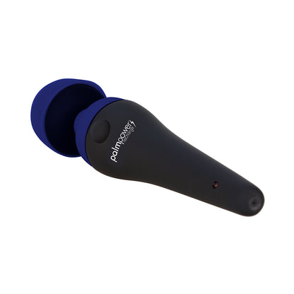 BMS Factory PalmPower Rechargeable Massager – Blue, Waterproof Cordless Silicone Wand