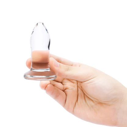 Beginner-Friendly Anal Trainer Set – 4 Sizes Glass Butt Plugs